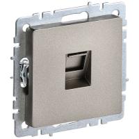 Брайт шампань розетка RJ45 скрытая 1-ая 