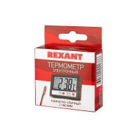 Часы-метеостанция 1*G13 выносной проводной датчик Rexant 
