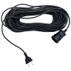 Удлинитель 1-мест 10м ПВС 2*0,75 черный  IP20 SVET